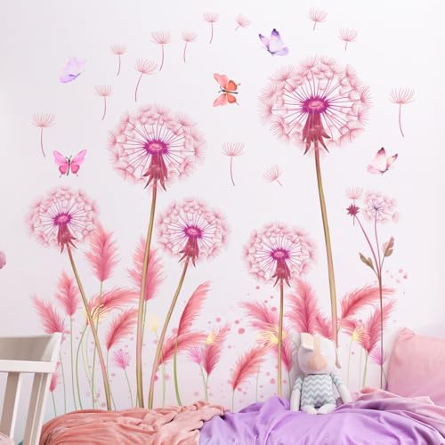 Ueiwffzo Wandtattoo Pusteblume XL Rosa Wandaufkleber Löwenzahn Pflanzen Blüten Schmetterling Aufkleber Wandsticker Wohnzimmer Babyzimmer Kinderzimmer Wanddeko Ueiwffzo Wandtattoo Pusteblume XL Rosa Wandaufkleber Löwenzahn Pflanzen Blüten Schmetterling Aufkleber Wandsticker Wohnzimmer Babyzimmer Kinderzimmer Wanddeko von Ueiwffzo