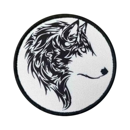 Wolf Morale Tactical Patch Stickerei Klett Patch Hook and Loop für Hüte, Rucksäcke, Jeans, Jacken Wolf Morale Tactical Patch Stickerei Klett Patch Hook and Loop für Hüte, Rucksäcke, Jeans, Jacken von Ueiwffzo