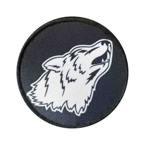 Wolf Printed Patch Militär Patch Lustiger Aufnäher zum Aufnähen für DIY Kleidung Rucksack Gear Hat Backpack Jackets von Ueiwffzo