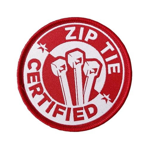 "ZIP TIE CERTIFIED " Klett Patches Militär Patch Tactica Hook Loop Aufnäher Patches für Taktische Kleidung Rucksack Baseballkappe Uniform Weste Backpack Jackets "ZIP TIE CERTIFIED " Klett Patches Militär Patch Tactica Hook Loop Aufnäher Patches für Taktische Kleidung Rucksack Baseballkappe Uniform Weste Backpack Jackets von Ueiwffzo