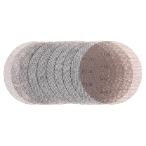 Netz-Schleifscheiben, 22,9 cm, Klettverschluss, staubfrei, für Trockenbauschleifer, Auto, Holz, Metall, Polieren und Schleifen, Anti-Blockierung, Sand-Schleifblatt, 10 Stück (Körnung 100) von Uerglass