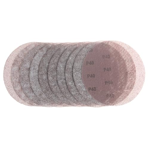 Netz-Schleifscheiben, 22,9 cm, Klettverschluss, staubfrei, für Trockenbauschleifer, Auto, Holz, Metall, Polieren und Schleifen, Anti-Blockierung, Sand-Schleifblatt, 10 Stück (Körnung 40) von Uerglass