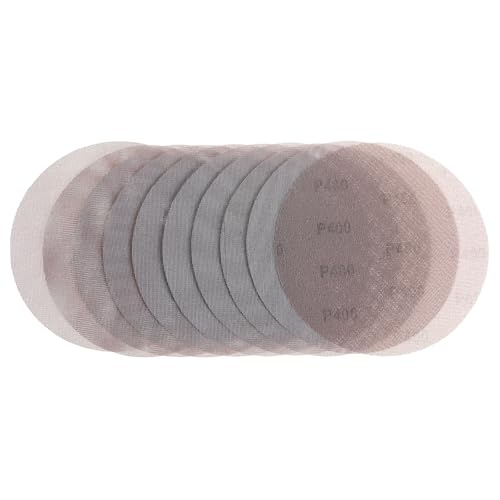 Netz-Schleifscheiben, 22,9 cm, Klettverschluss, staubfrei, für Trockenbauschleifer, Auto, Holz, Metall, Polieren und Schleifen, Anti-Blockierung, Sand-Schleifblatt, 10 Stück (Körnung 400) von Uerglass