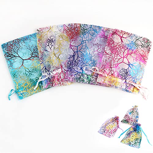 Uheltosly Organzabeutel,7× 9 cm Korallenmuster Organzabeutel,100PCS Bronzierende Garntasche,4 Farben,Schmuckbeutel,Süßigkeiten-Geschenkbeutel mit Kordelzug,Schmuckbeutel,Hochzeitsbeutel Uheltosly Organzabeutel,7× 9 cm Korallenmuster Organzabeutel,100PCS Bronzierende Garntasche,4 Farben,Schmuckbeutel,Süßigkeiten-Geschenkbeutel mit Kordelzug,Schmuckbeutel,Hochzeitsbeutel von Uheltosly