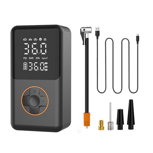 Uhidka 100W Autoluftkompressor Auto Kabellose Luftpumpe 150PSI Tragbare Elektrische Luftpumpe Auto Reifenfüller für Motorrad Fahrrad Reifenfüllpumpe Uhidka 100W Autoluftkompressor Auto Kabellose Luftpumpe 150PSI Tragbare Elektrische Luftpumpe Auto Reifenfüller für Motorrad Fahrrad Reifenfüllpumpe von Uhidka