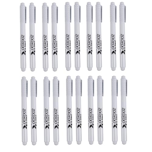 Uhidka 20 Stück Liquid Chalk Pen Marker für Glasfenster Chalkboard Blackboard Weiß von Uhidka