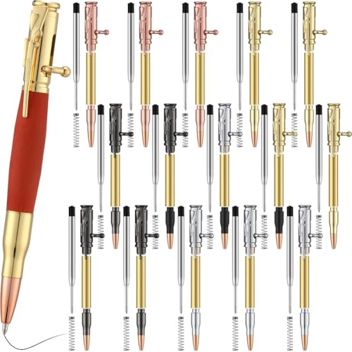 Uhidka Hölzerne Kugelschreiber -Set 15 Sets Schulmaterial für DIY -Making Klassenzimmerlehrer Schülergeschenk von Uhidka