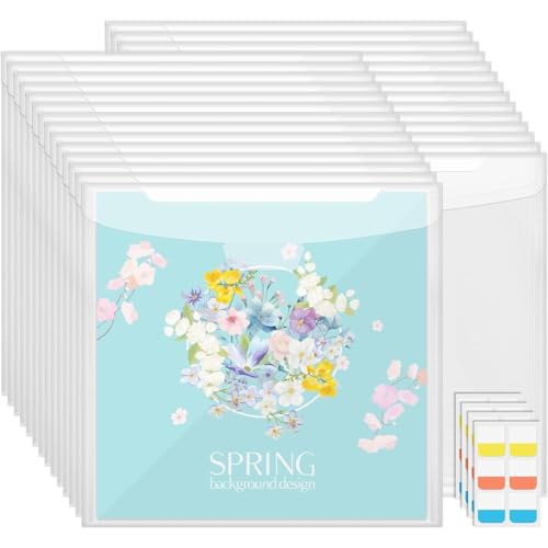 Uhidka Scrapbook Paper Storage Organizer 12x12 32 PCs mit 60 PCs -Index -Registerkarten, zum Halten Von Scrapbook Papers Vinyl Cardstock von Uhidka