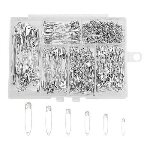 Uhngw Kleine Sicherheitsnadeln - 300 Stück Große Und Kleine Silberne Nadeln Für Kleidung,Metall Nähzubehör Mit Aufbewahrungsbox Nähnadeln Bastelbedarf Uhngw Kleine Sicherheitsnadeln - 300 Stück Große Und Kleine Silberne Nadeln Für Kleidung,Metall Nähzubehör Mit Aufbewahrungsbox Nähnadeln Bastelbedarf von Uhngw