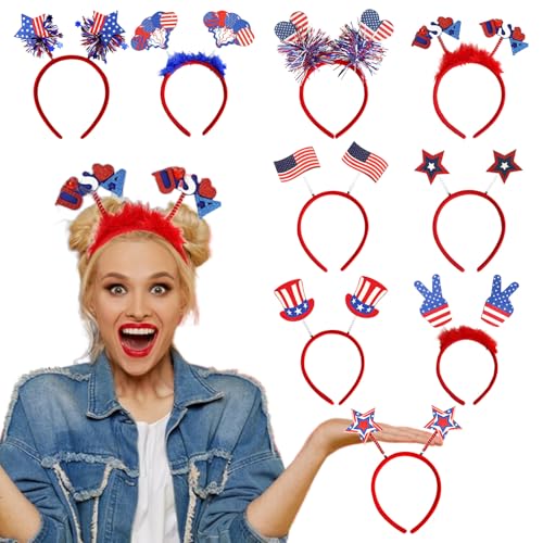Uhngw Patriotische Kopf-Boppers – rot-weiß-blaue Kopf-Bopper, 9 x Gedenktag-Zubehör, Unabhängigkeitstag, 4. Juli-Paraden, Grillen, Kostüm-Partygeschenke Uhngw Patriotische Kopf-Boppers – rot-weiß-blaue Kopf-Bopper, 9 x Gedenktag-Zubehör, Unabhängigkeitstag, 4. Juli-Paraden, Grillen, Kostüm-Partygeschenke von Uhngw