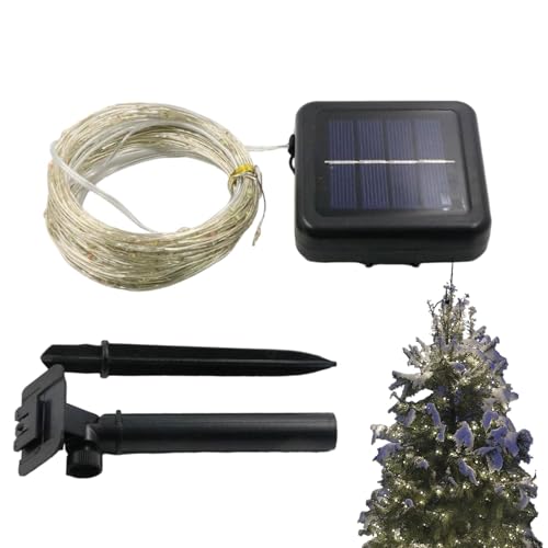 Uhngw Solar-Weihnachtsbeleuchtung für den Außenbereich, Solar-Lichterkette für den Außenbereich - 39,37 Fuß Weihnachtsbeleuchtung für den Außenbereich, solarbetrieben, 8 Beleuchtungsmodi | 100 LEDs Uhngw Solar-Weihnachtsbeleuchtung für den Außenbereich, Solar-Lichterkette für den Außenbereich - 39,37 Fuß Weihnachtsbeleuchtung für den Außenbereich, solarbetrieben, 8 Beleuchtungsmodi | 100 LEDs von Uhngw