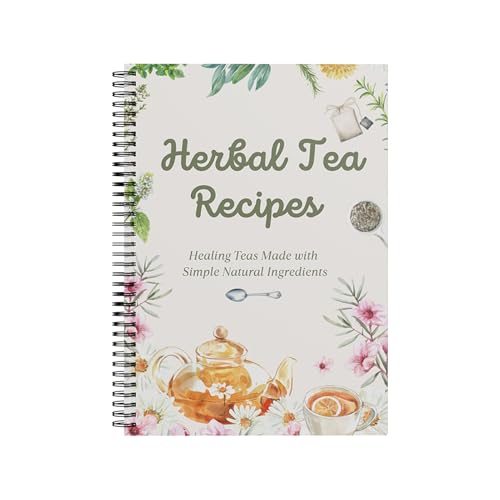 Uhngw Tea Recipe Notizbuch - Tee Trinken Rezepte Anfänger Buch - Spiralbindung Beschreibbares Notizbuch mit Illustrationen für Pendeln Bibliothek Studio Reisen Unterricht von Uhngw
