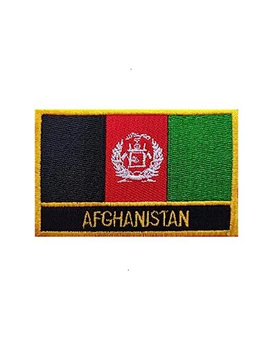 Uijokdef 1 x Aufnäher mit Afghanistan-Flagge, zum Bügeln oder Nähen, bestickt, taktischer Aufnäher, Militär, Nationalafghanistan von Uijokdef