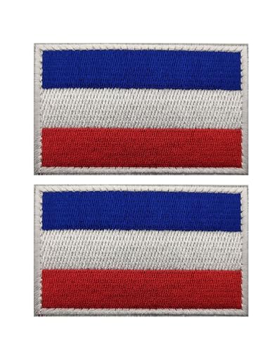Uijokdef Uijokdef Aufnäher mit niederländischer Flagge, Klettverschluss, bestickt, taktisch, Militär, National, Niederlande, 2 Stück von Uijokdef
