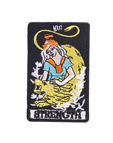 Uijokdef Uijokdef Mystische Seele, Tarotkarte, bestickt, zum Aufbügeln, himmlische Sonne, dekoratives Zubehör, 12 Stück (Tarot 9) von Uijokdef