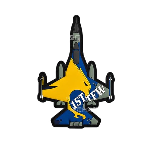 Uijokdef Uijokdef Taktischer Militär-PVC-Moral-Patch mit Hakenverschluss, blau-gelbes Design, 12,9 x 8,9 cm Uijokdef Uijokdef Taktischer Militär-PVC-Moral-Patch mit Hakenverschluss, blau-gelbes Design, 12,9 x 8,9 cm von Uijokdef