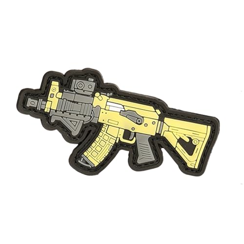 Uijokdef Uijokdef Taktisches PVC-Gewehr-Design, Moral-Patch, Hakenverschluss, Militär-Stil, 1 Stück (Pistole 10) von Uijokdef