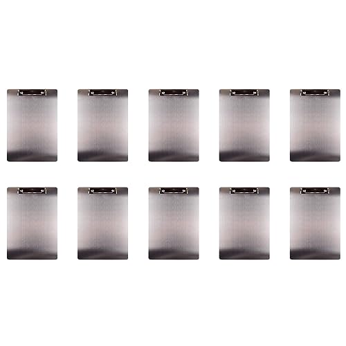 Uikdjgu 10X Metall Zwischenablage Ordner A4 Rostfreier Stahl Clip Board Rechnung Lagerung Ordner Schreiben Datei Board Menü Schiene für Unternehmen Uikdjgu 10X Metall Zwischenablage Ordner A4 Rostfreier Stahl Clip Board Rechnung Lagerung Ordner Schreiben Datei Board Menü Schiene für Unternehmen von Uikdjgu