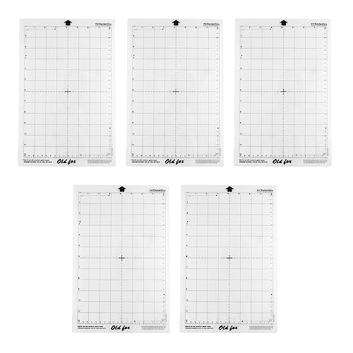 Uikdjgu 15 Stücke Schneidematte Klebematte mit Messgitter 8 Durch 12 für Silhouette Cameo Erkunden Plotter Maschine von Uikdjgu