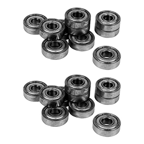 Uikdjgu 20 StÜCke Miniatur Gummi Versiegelt Metall Geschirmt Metrische Radial Lager Modell: 607ZZ 7 X 19 X 6 MM Uikdjgu 20 StÜCke Miniatur Gummi Versiegelt Metall Geschirmt Metrische Radial Lager Modell: 607ZZ 7 X 19 X 6 MM von Uikdjgu