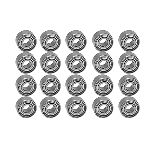 Uikdjgu 20 StÜCke Miniatur Versiegelt Metall Geschirmt Metrische Radial Lager Modell: MR52-ZZ 2X5X2.5mm Uikdjgu 20 StÜCke Miniatur Versiegelt Metall Geschirmt Metrische Radial Lager Modell: MR52-ZZ 2X5X2.5mm von Uikdjgu