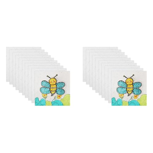 Uikdjgu 20X Magisches Schaumstrukturpapier, Weißes Zellulosekarton-Schaumstruktur-Zeichenpapier für DIY-Kunst, Kinderbastelbedarf Uikdjgu 20X Magisches Schaumstrukturpapier, Weißes Zellulosekarton-Schaumstruktur-Zeichenpapier für DIY-Kunst, Kinderbastelbedarf von Uikdjgu