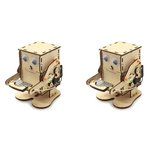 Uikdjgu 2X Roboter, der Münzen Isst, DIY-Modell, Lehren, Lernen, Stammprojekt-Kit für Kinder, Wissenschaftliches Experiment, Holzbausatz Uikdjgu 2X Roboter, der Münzen Isst, DIY-Modell, Lehren, Lernen, Stammprojekt-Kit für Kinder, Wissenschaftliches Experiment, Holzbausatz von Uikdjgu