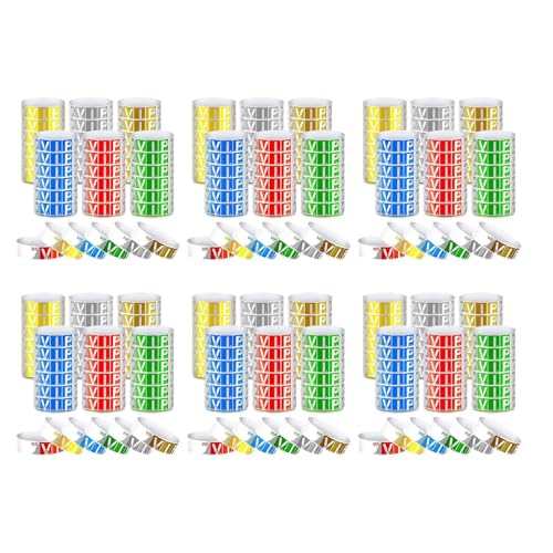 Uikdjgu 3600Er-Pack VIP- VIP-Armbänder Wasserdichte VIP-Armbänder Neonfarbene Armbänder Vielfalt für Events, Partys Uikdjgu 3600Er-Pack VIP- VIP-Armbänder Wasserdichte VIP-Armbänder Neonfarbene Armbänder Vielfalt für Events, Partys von Uikdjgu