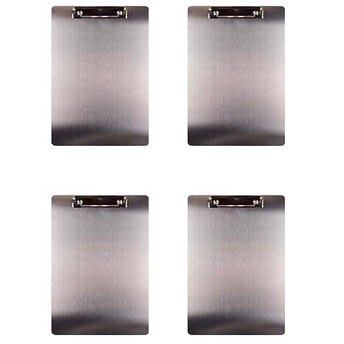Uikdjgu 4X Metall Zwischenablage Ordner A4 Rostfreier Stahl Clip Board Rechnung Lagerung Ordner Schreiben Datei Board Menü Schiene für Unternehmen Uikdjgu 4X Metall Zwischenablage Ordner A4 Rostfreier Stahl Clip Board Rechnung Lagerung Ordner Schreiben Datei Board Menü Schiene für Unternehmen von Uikdjgu