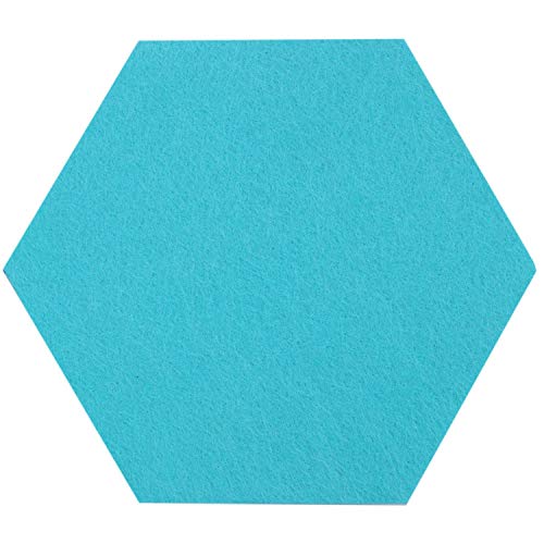 Uikdjgu 5 Teile/Satz Sechseck Filz Bord Sechseckigen Filz Wand Aufkleber Multi Funktional 3D Dekorative Haus Anschlag Brett Selbstklebende Kinderzimmer Baseboard Blau Serie von Uikdjgu