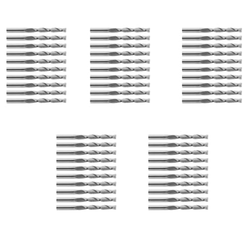 Uikdjgu 50Stück 1/8 3,175 mm Hartmetall Cnc Doppel Flöten Spiralbohrer Schaftfräser Fräser 22 mm Uikdjgu 50Stück 1/8 3,175 mm Hartmetall Cnc Doppel Flöten Spiralbohrer Schaftfräser Fräser 22 mm von Uikdjgu