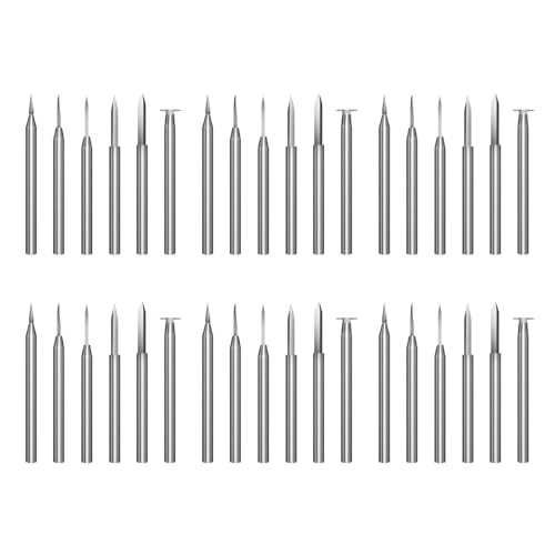 Uikdjgu Holzschnitzbohrer-Set für Drehwerkzeug, 36-Teilig, Gravurbohrer-Zubehör, Bit, Holzhandwerk, Schleifwerkzeug, 3 mm Uikdjgu Holzschnitzbohrer-Set für Drehwerkzeug, 36-Teilig, Gravurbohrer-Zubehör, Bit, Holzhandwerk, Schleifwerkzeug, 3 mm von Uikdjgu
