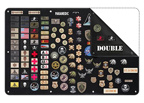 Uikro Taktisches Patchboard, 109,2 x 69,8 cm, Militär-Patch, Organizer für Sammlung, Armee, Kampf, Moral-Embleme von Uikro
