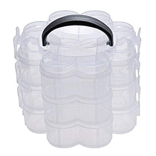 Uinfhyknd 3 Ebenen aus Kunststoff, transparent, stapelbar, für , , Behälter Uinfhyknd 3 Ebenen aus Kunststoff, transparent, stapelbar, für , , Behälter von Uinfhyknd