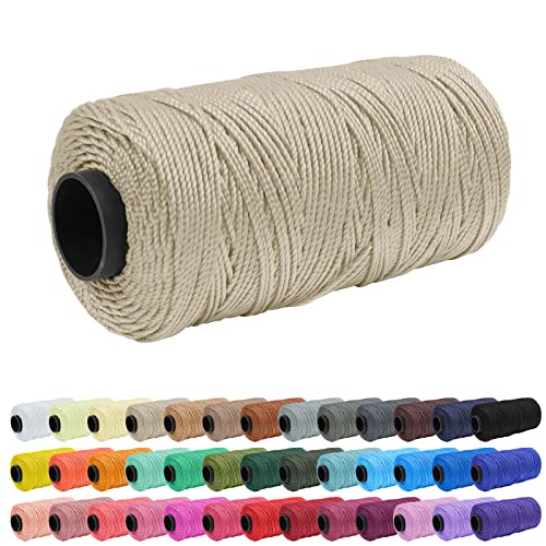 Uiopa 1,5mm x 200m Polypropylen Makramee Garn 3 Stränge Makramee-Schnur Farbig Macrame Cord Häkelgarn für Häkeln, Stricken, Geflochten, DIY Handwerk Uiopa 1,5mm x 200m Polypropylen Makramee Garn 3 Stränge Makramee-Schnur Farbig Macrame Cord Häkelgarn für Häkeln, Stricken, Geflochten, DIY Handwerk von Uiopa