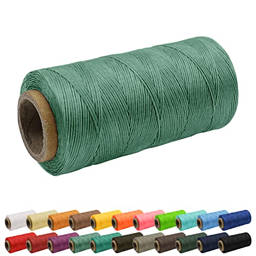 Uiopa 1mm x 260m Wachsfaden, 150D Flache Sattlergarn Ledergarn Gewachst, Leder Nähen Faden Gewachste Schnur für Nähprojekte, Buchbinderei, Schuhreparatur, Schmuck Uiopa 1mm x 260m Wachsfaden, 150D Flache Sattlergarn Ledergarn Gewachst, Leder Nähen Faden Gewachste Schnur für Nähprojekte, Buchbinderei, Schuhreparatur, Schmuck von Uiopa