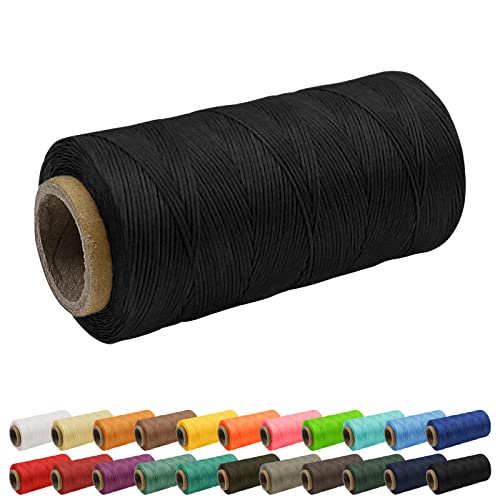 Uiopa 1mm x 260m Wachsfaden, 150D Flache Sattlergarn Ledergarn Gewachst, Leder Nähen Faden Gewachste Schnur für Nähprojekte, Buchbinderei, Schuhreparatur, Schmuck Uiopa 1mm x 260m Wachsfaden, 150D Flache Sattlergarn Ledergarn Gewachst, Leder Nähen Faden Gewachste Schnur für Nähprojekte, Buchbinderei, Schuhreparatur, Schmuck von Uiopa
