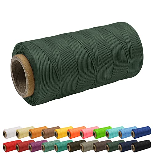Uiopa 1mm x 260m Wachsfaden, 150D Flache Sattlergarn Ledergarn Gewachst, Leder Nähen Faden Gewachste Schnur für Nähprojekte, Buchbinderei, Schuhreparatur, Schmuck Uiopa 1mm x 260m Wachsfaden, 150D Flache Sattlergarn Ledergarn Gewachst, Leder Nähen Faden Gewachste Schnur für Nähprojekte, Buchbinderei, Schuhreparatur, Schmuck von Uiopa