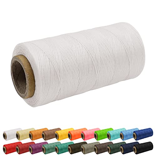 Uiopa 1mm x 260m Wachsfaden, 150D Flache Sattlergarn Ledergarn Gewachst, Leder Nähen Faden Gewachste Schnur für Nähprojekte, Buchbinderei, Schuhreparatur, Schmuck Uiopa 1mm x 260m Wachsfaden, 150D Flache Sattlergarn Ledergarn Gewachst, Leder Nähen Faden Gewachste Schnur für Nähprojekte, Buchbinderei, Schuhreparatur, Schmuck von Uiopa
