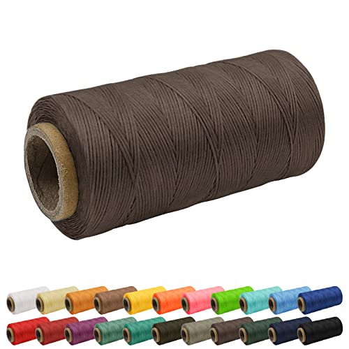 Uiopa 1mm x 260m Wachsfaden, 150D Flache Sattlergarn Ledergarn Gewachst, Leder Nähen Faden Gewachste Schnur für Nähprojekte, Buchbinderei, Schuhreparatur, Schmuck Uiopa 1mm x 260m Wachsfaden, 150D Flache Sattlergarn Ledergarn Gewachst, Leder Nähen Faden Gewachste Schnur für Nähprojekte, Buchbinderei, Schuhreparatur, Schmuck von Uiopa