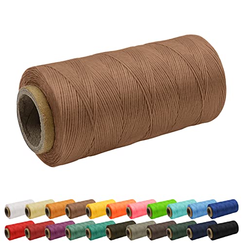 Uiopa 1mm x 260m Wachsfaden, 150D Flache Sattlergarn Ledergarn Gewachst, Leder Nähen Faden Gewachste Schnur für Nähprojekte, Buchbinderei, Schuhreparatur, Schmuck Uiopa 1mm x 260m Wachsfaden, 150D Flache Sattlergarn Ledergarn Gewachst, Leder Nähen Faden Gewachste Schnur für Nähprojekte, Buchbinderei, Schuhreparatur, Schmuck von Uiopa