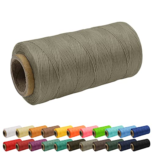 Uiopa 1mm x 260m Wachsfaden, 150D Flache Sattlergarn Ledergarn Gewachst, Leder Nähen Faden Gewachste Schnur für Nähprojekte, Buchbinderei, Schuhreparatur, Schmuck Uiopa 1mm x 260m Wachsfaden, 150D Flache Sattlergarn Ledergarn Gewachst, Leder Nähen Faden Gewachste Schnur für Nähprojekte, Buchbinderei, Schuhreparatur, Schmuck von Uiopa