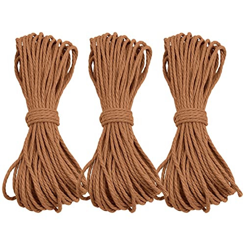 Uiopa 2mm Gewachste Baumwollschnur, 3 Stück Gewachster Schnur für Armbänder Halskette, Braun Makramee Garn Baumwollkordel Schmuckband für Schmuckherstellung und DIY-Projekte Uiopa 2mm Gewachste Baumwollschnur, 3 Stück Gewachster Schnur für Armbänder Halskette, Braun Makramee Garn Baumwollkordel Schmuckband für Schmuckherstellung und DIY-Projekte von Uiopa