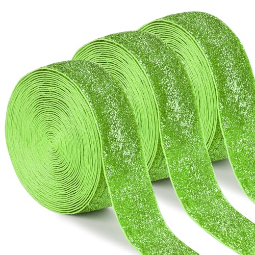 Uiopa 3 Rollen Glitzerband Samtband Grün Geschenkband Breit 25mm x 4,5m Schleifenband Samt Dekoband Ribbon Stoffbänder für Geschenkverpackungen, Kränze, Blumensträuße, DIY-Projekte Uiopa 3 Rollen Glitzerband Samtband Grün Geschenkband Breit 25mm x 4,5m Schleifenband Samt Dekoband Ribbon Stoffbänder für Geschenkverpackungen, Kränze, Blumensträuße, DIY-Projekte von Uiopa