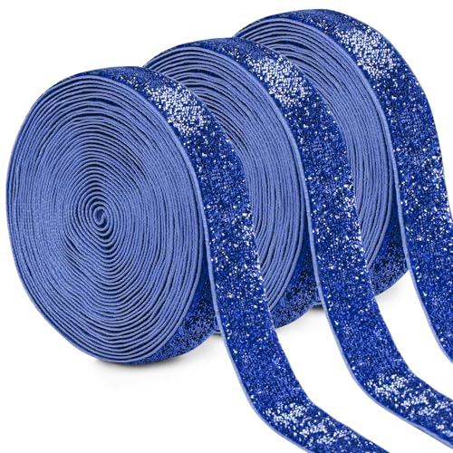 Uiopa 3 Rollen Glitzerband Samtband Royal Blau Geschenkband Breit 15mm x 4,5m Schleifenband Samt Dekoband Ribbon Stoffbänder für Geschenkverpackungen, Kränze, Blumensträuße, DIY-Projekte Uiopa 3 Rollen Glitzerband Samtband Royal Blau Geschenkband Breit 15mm x 4,5m Schleifenband Samt Dekoband Ribbon Stoffbänder für Geschenkverpackungen, Kränze, Blumensträuße, DIY-Projekte von Uiopa