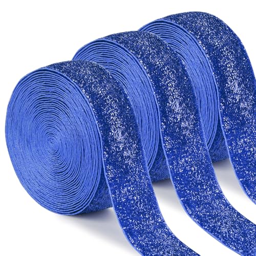 Uiopa 3 Rollen Glitzerband Samtband Royal Blau Geschenkband Breit 25mm x 4,5m Schleifenband Samt Dekoband Ribbon Stoffbänder für Geschenkverpackungen, Kränze, Blumensträuße, DIY-Projekte Uiopa 3 Rollen Glitzerband Samtband Royal Blau Geschenkband Breit 25mm x 4,5m Schleifenband Samt Dekoband Ribbon Stoffbänder für Geschenkverpackungen, Kränze, Blumensträuße, DIY-Projekte von Uiopa