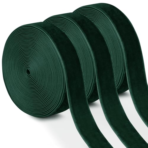 Uiopa 3 Rollen Samtband Dunkelgrün Geschenkband Breit 15mm x 4,5m Schleifenband Samt Dekoband Ribbon Stoffbänder für Geschenkverpackungen, Kränze, Blumensträuße, DIY-Projekte Uiopa 3 Rollen Samtband Dunkelgrün Geschenkband Breit 15mm x 4,5m Schleifenband Samt Dekoband Ribbon Stoffbänder für Geschenkverpackungen, Kränze, Blumensträuße, DIY-Projekte von Uiopa