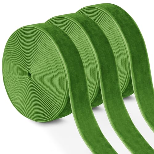 Uiopa 3 Rollen Samtband Grün Geschenkband Breit 15mm x 4,5m Schleifenband Samt Dekoband Ribbon Stoffbänder für Geschenkverpackungen, Kränze, Blumensträuße, DIY-Projekte Uiopa 3 Rollen Samtband Grün Geschenkband Breit 15mm x 4,5m Schleifenband Samt Dekoband Ribbon Stoffbänder für Geschenkverpackungen, Kränze, Blumensträuße, DIY-Projekte von Uiopa
