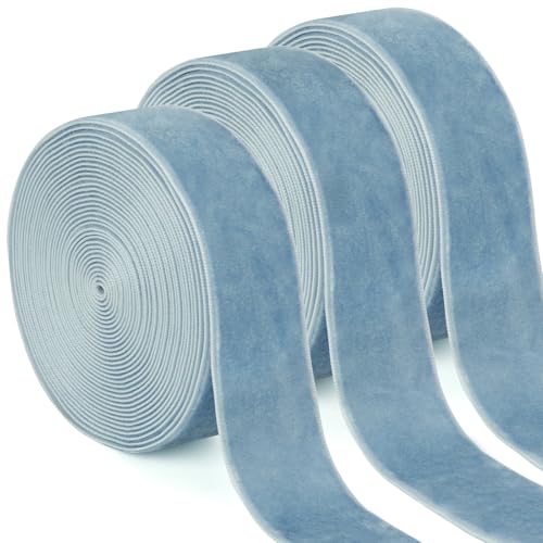 Uiopa 3 Rollen Samtband Hellblau Geschenkband Breit 25mm x 4,5m Schleifenband Samt Dekoband Ribbon Stoffbänder für Geschenkverpackungen, Kränze, Blumensträuße, DIY-Projekte Uiopa 3 Rollen Samtband Hellblau Geschenkband Breit 25mm x 4,5m Schleifenband Samt Dekoband Ribbon Stoffbänder für Geschenkverpackungen, Kränze, Blumensträuße, DIY-Projekte von Uiopa