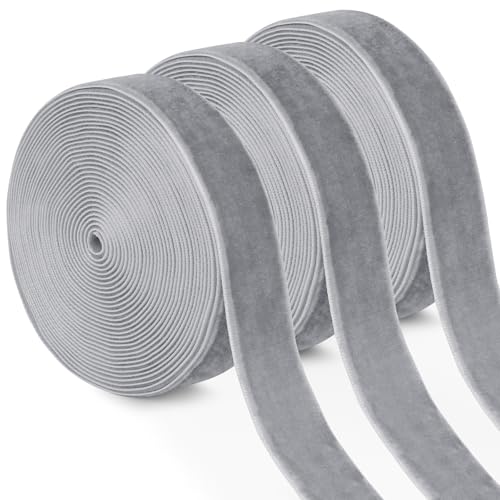 Uiopa 3 Rollen Samtband Helles Grau Geschenkband Breit 15mm x 4,5m Schleifenband Samt Dekoband Ribbon Stoffbänder für Geschenkverpackungen, Kränze, Blumensträuße, DIY-Projekte Uiopa 3 Rollen Samtband Helles Grau Geschenkband Breit 15mm x 4,5m Schleifenband Samt Dekoband Ribbon Stoffbänder für Geschenkverpackungen, Kränze, Blumensträuße, DIY-Projekte von Uiopa